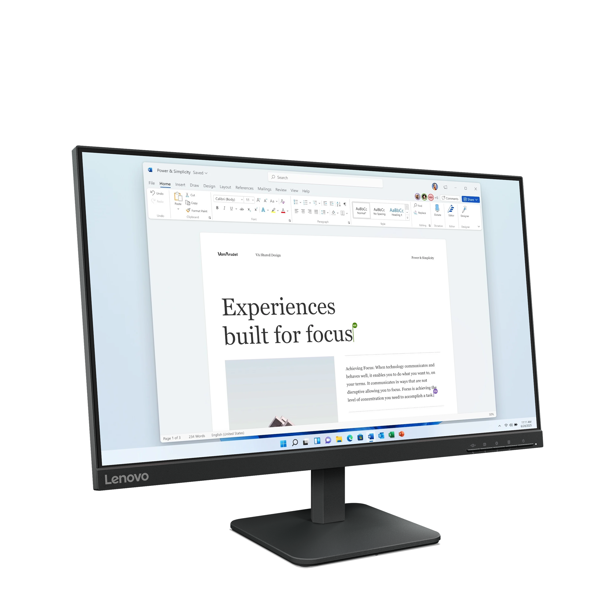Монитор 24"Lenovo Monitor L24-4e / 68C2KAC1EU Black - PN 68C2KAC1EU