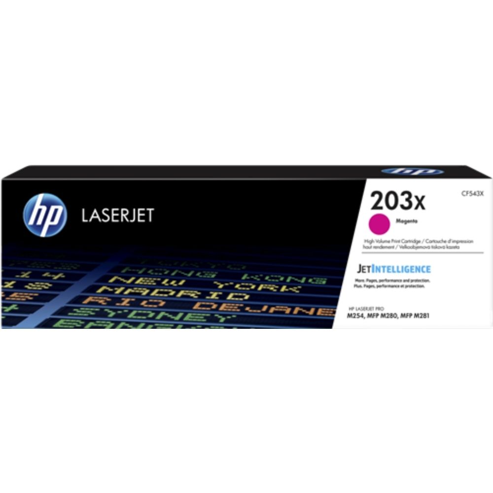 КАСЕТА ЗА HP Color LaserJet Pro M254nw/M254dw/MFP M280nw/MFP M281fdn/MFP M281fdw - HIGH CAPACITY - /203X/ - Magenta - PN CF543X