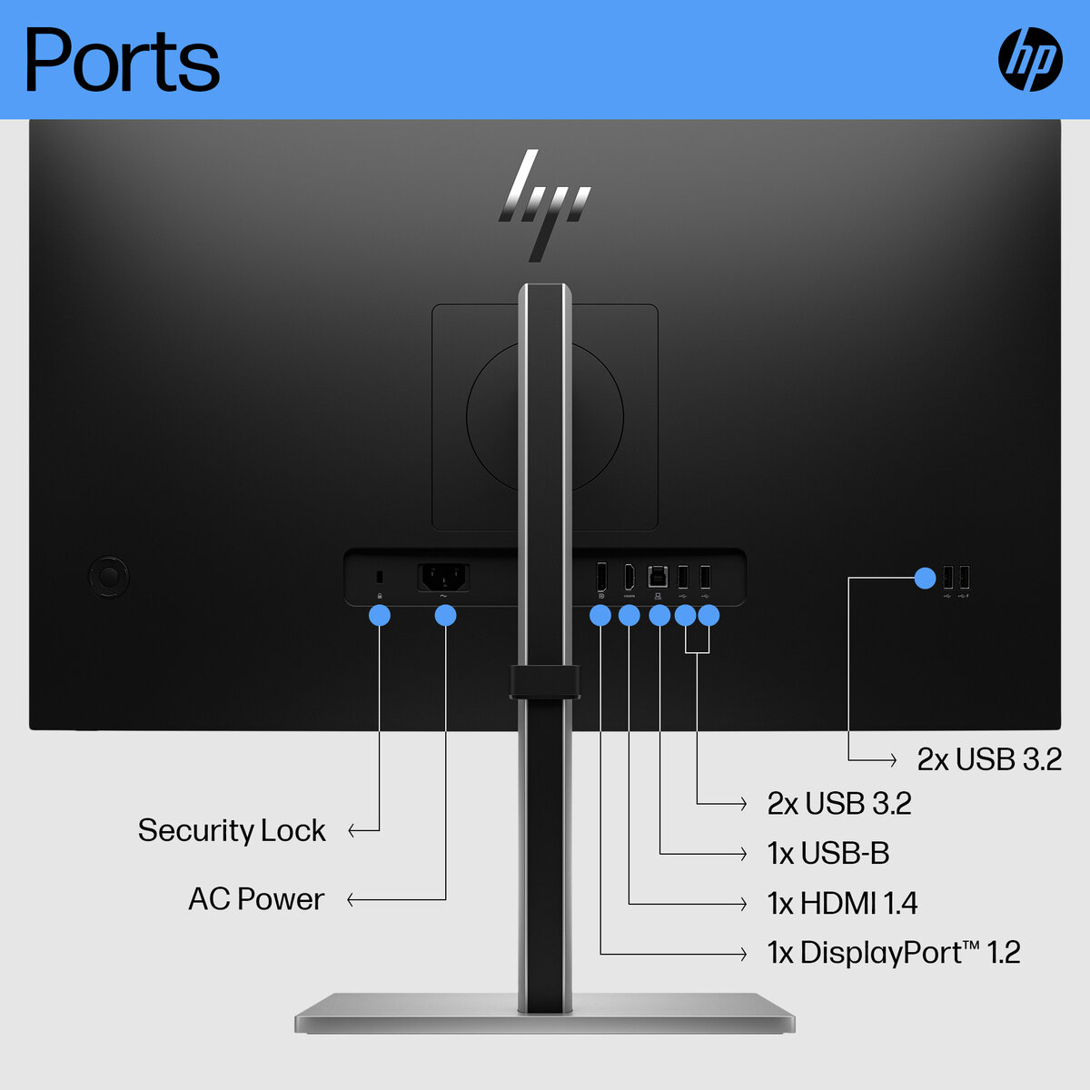 Монитор 27" HP Monitor 6N4E2AA / 6N4E2AA#ABB Black - PN 6N4E2AA#ABB