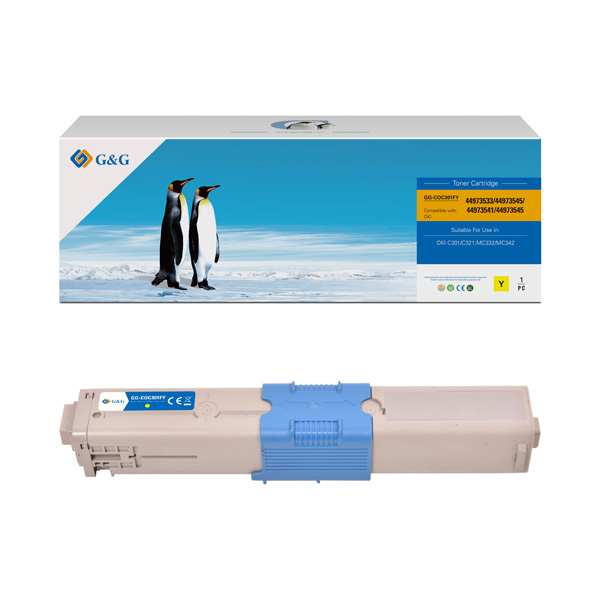 КАСЕТА ЗА OKI C301dn/C321dn/MC332dn/MC342dn - Yellow - 46508709 - PN NT-COC332XY - G&G