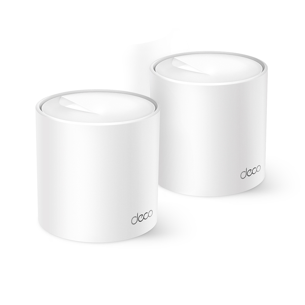 Безжична Wi-Fi система TP-LINK Mesh-WLAN-System X10 / DECO X10(2-PACK) - White - Double pack - PN DECO X10(2-PACK)