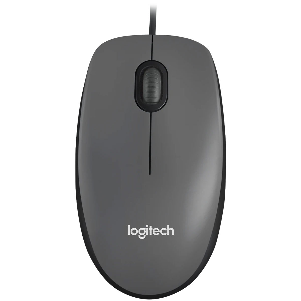 МИШКА LOGITECH M100 - Optical / Оптична, 1000dpi, USB - Жична - Anthrazit - PN 910-006652