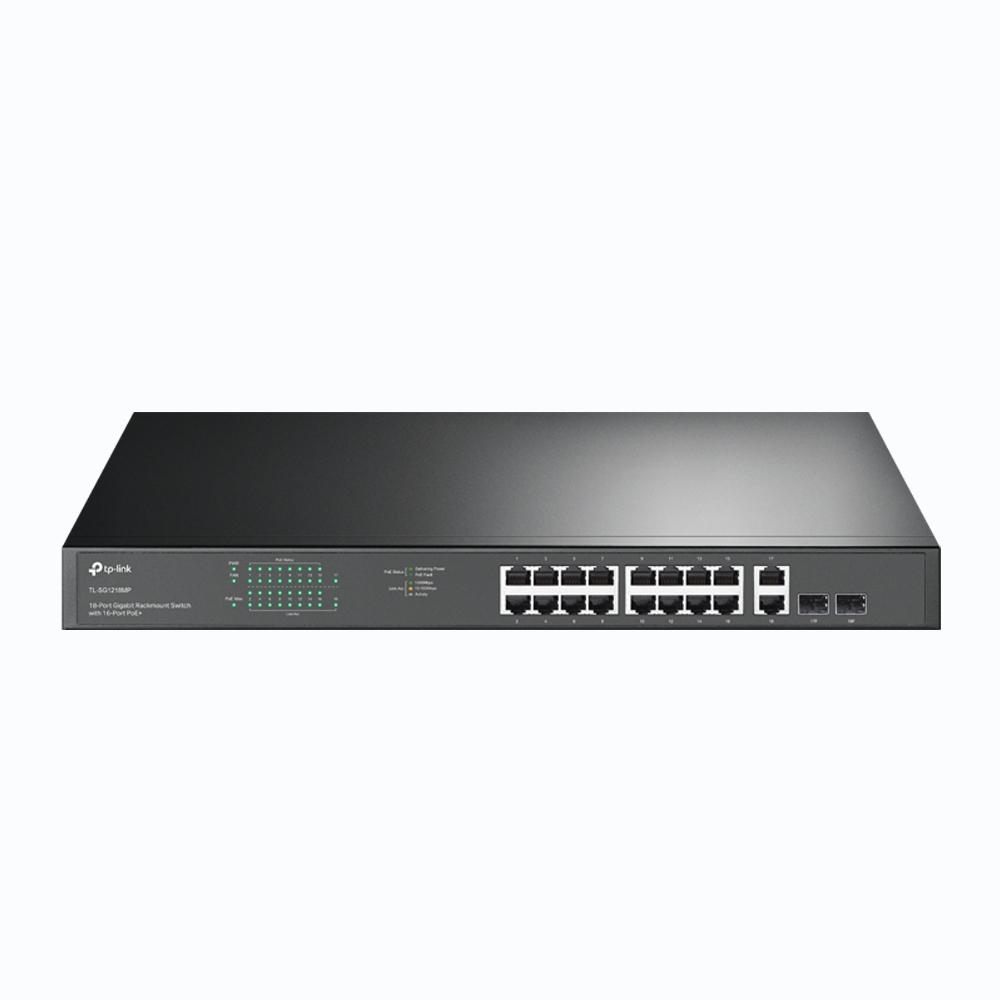 Суич TP-LINK Switch TL-SG1218MP / TL-SG1218MP - Black - PN TL-SG1218MP