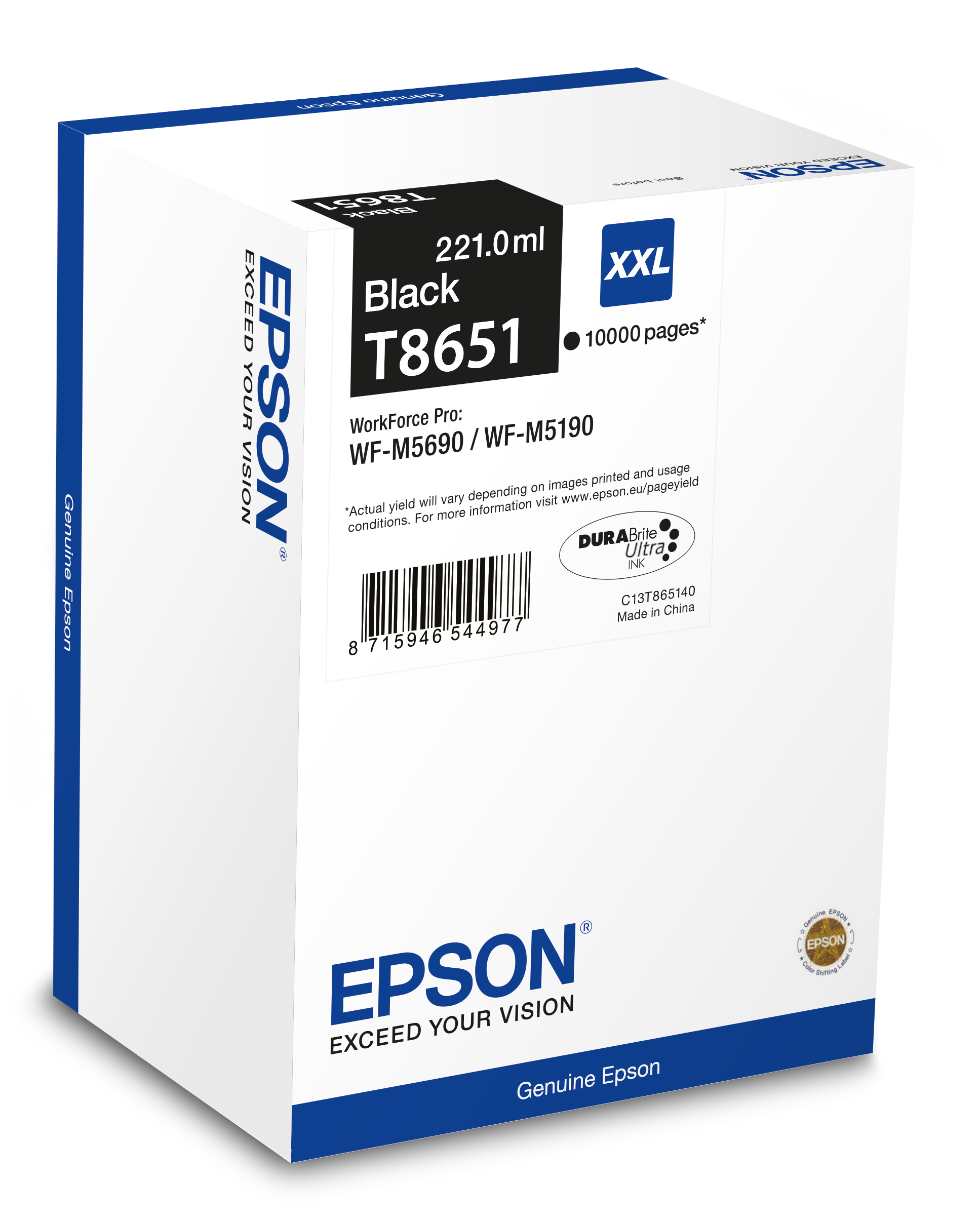 Глава за Epson WorkForce Pro WF-M5000/WF-M5600 Series - Ink - T8651 / C13T865140 - Black - PN C13T865140