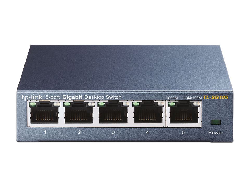 Суич TP-LINK Switch TL-SG105 / TL-SG105 - Black - PN TL-SG105