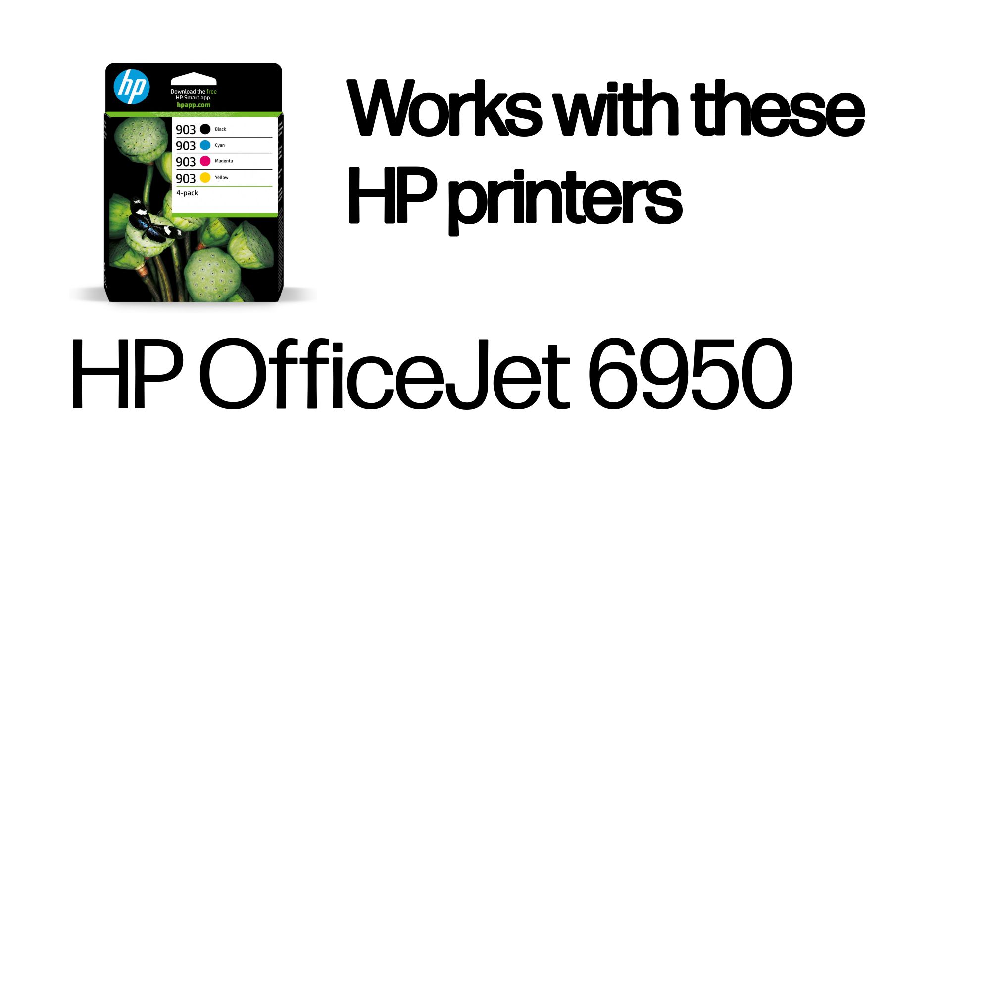 Комплект от 4 глави за HP OfficeJet 6900/Pro 6860 Series - Ink - /903/ / 6ZC73AE - BK/C/M/Y - Multipack - PN 6ZC73AE