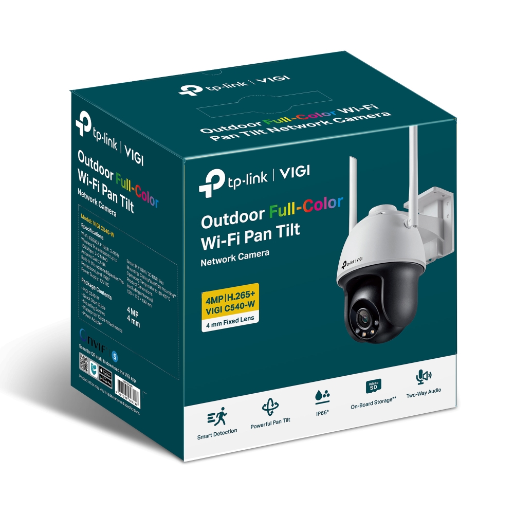 Камера за видеонаблюдение TP-LINK Surveillance camera C540-W 4mm / VIGI C540-W(4mm) - White - PN VIGI C540-W(4mm)