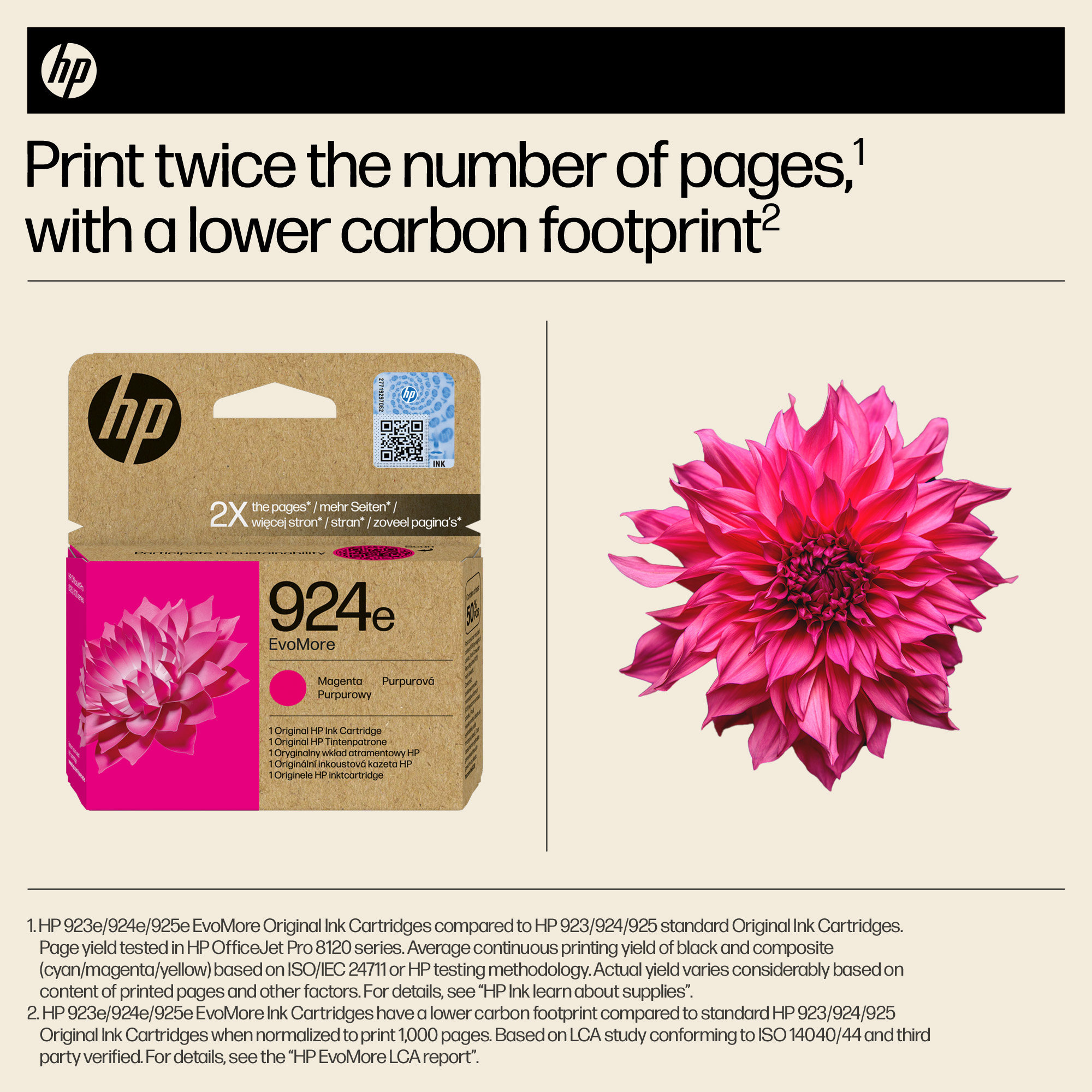 Глава за HP OfficeJet Pro 8139e/8120/8138e/8120e - Ink - /924E/ / 4K0U8NE - Magenta - XL - PN 4K0U8NE
