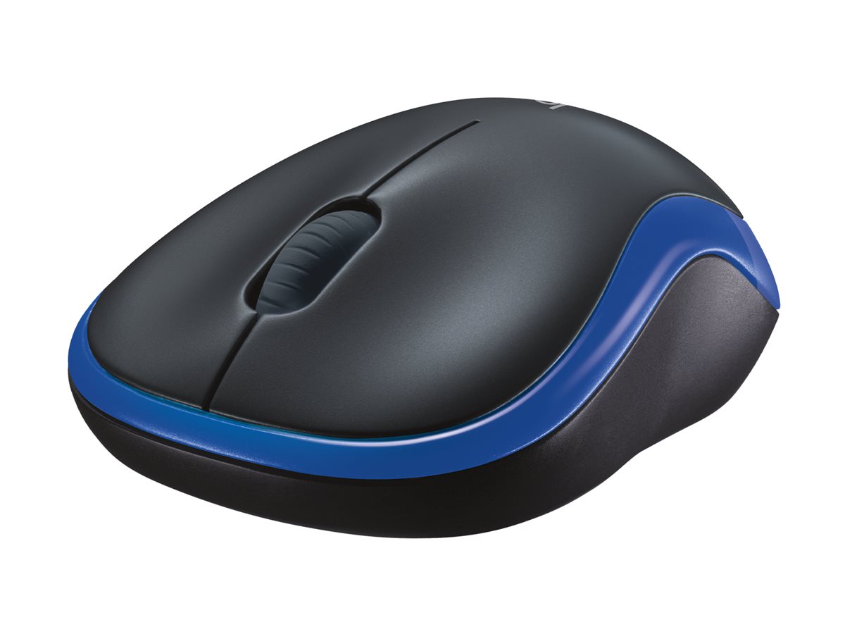 МИШКА LOGITECH M185B - Wireless / Безжична - Blue Black - PN 910-002239