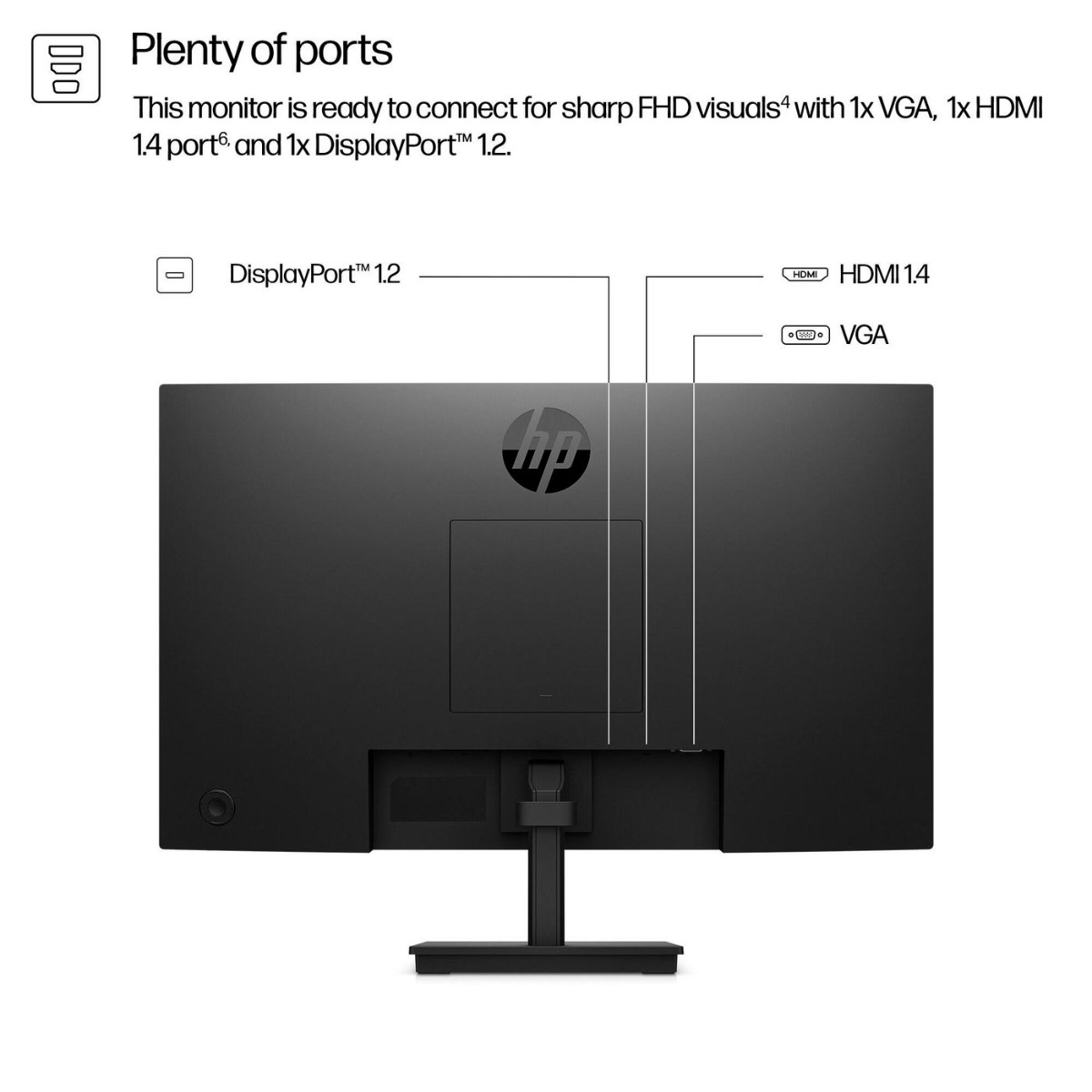 Монитор 24" HP Monitor 9U5J5UT / 9U5J5UT#ABB Black - PN 9U5J5UT#ABB