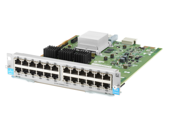 Разширителен модул HP Switch - HPE Aruba Networking 24‑port 10/100/1000BASE‑T MACsec v3 zl2 Module - J9987A - Silver - PN J9987A