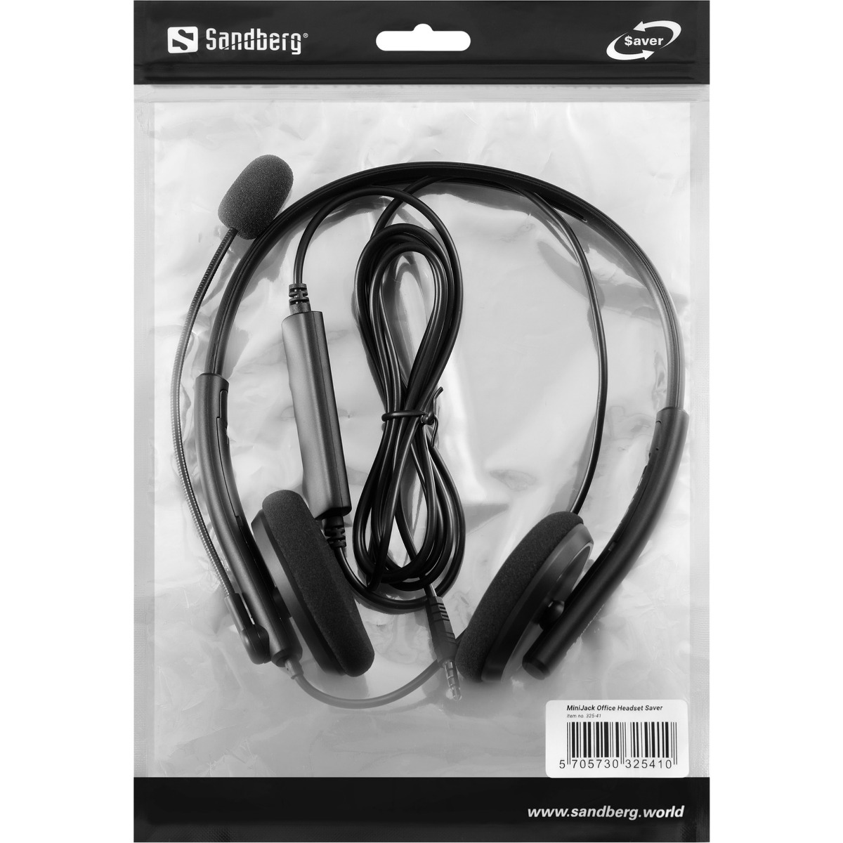 СЛУШАЛКИ SANDBERG Saver MiniJack Office - Black - PN 325-41