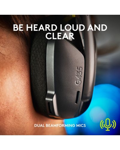 ГЕЙМЪРСКИ СЛУШАЛКИ LOGITECH G435 - Lightspeed - Wireless - Black - PN 981-001050