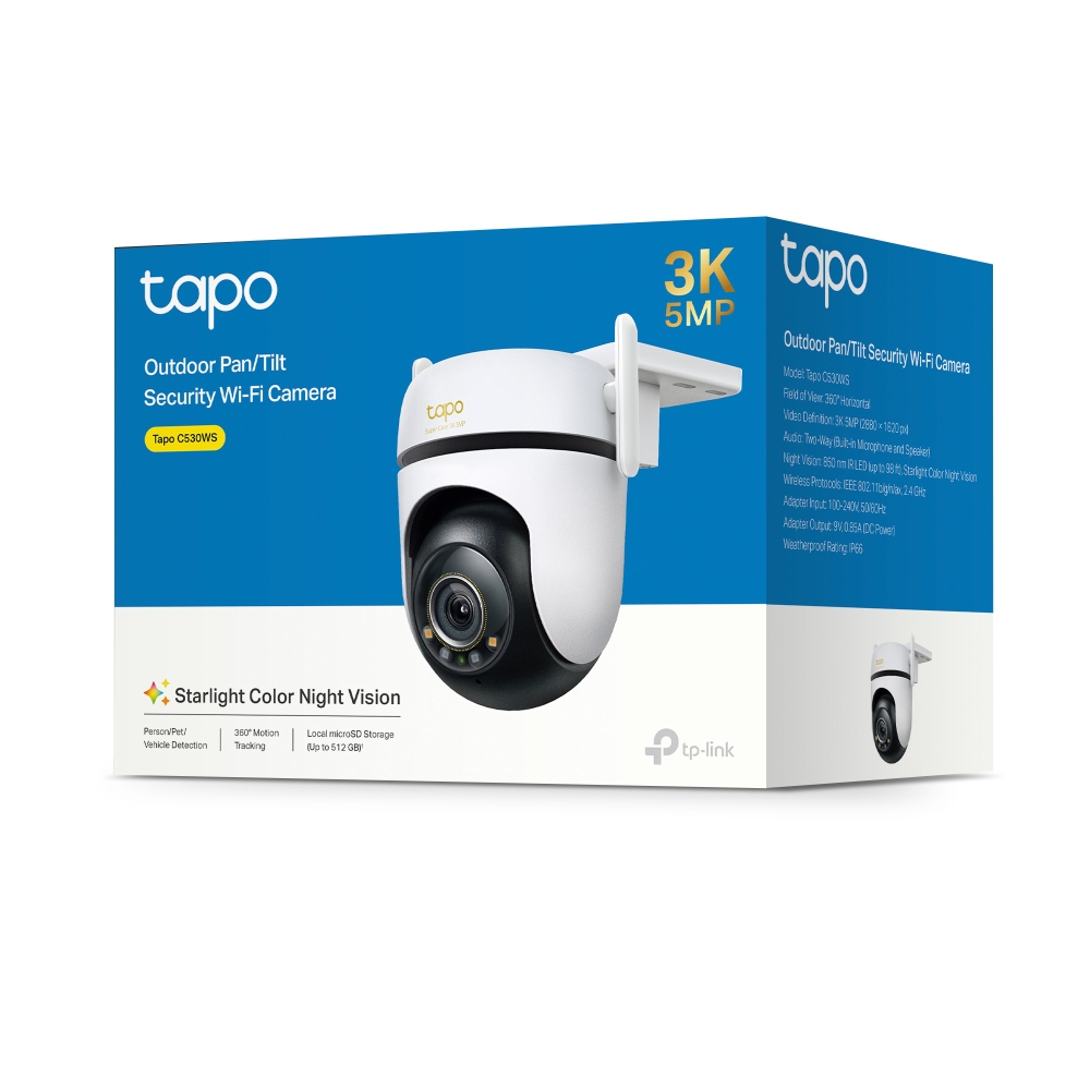 Камера за видеонаблюдение TP-LINK Surveillance camera C530WS / TAPO C530WS - White - PN TAPO C530WS