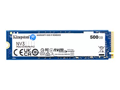 ВЪТРЕШЕН ТВЪРД ДИСК Kingston SSD SNV3S/500G - 500 GB - M.2 2280 - PCIe 4.0 x4 NVMe - PN SNV3S/500G