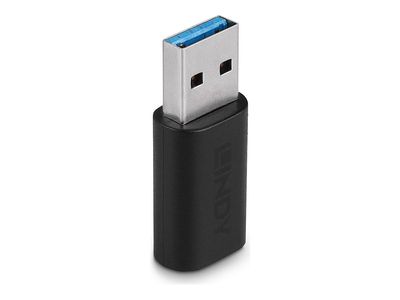 АДАПТЕР LINDY - USB-A към USB-C - USB 3.2 Type A to C adapter - Black - PN 41904