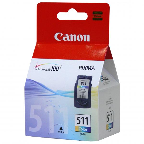 ГЛАВА ЗА CANON PIXMA MP240/MP260/MP480 - Color - ink cartridge - /511/ - CL-511 (CL511) - PN 2972B001