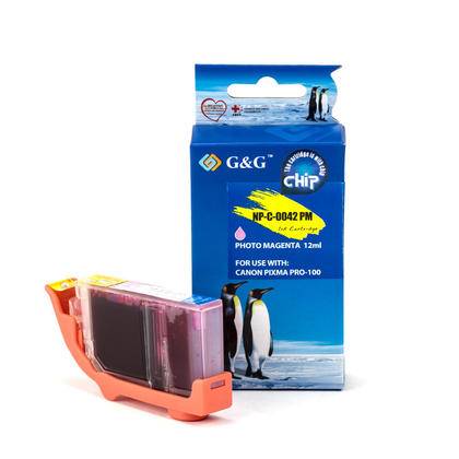 ГЛАВА ЗА CANON PIXMA PRO 100 - Photo Magenta  - ink tank - WITH CHIP /  С ЧИП - /42/ -  CLI-42PM (CLI42PM) - 6389B001 - PN NC-C-0042PM/C - G&G