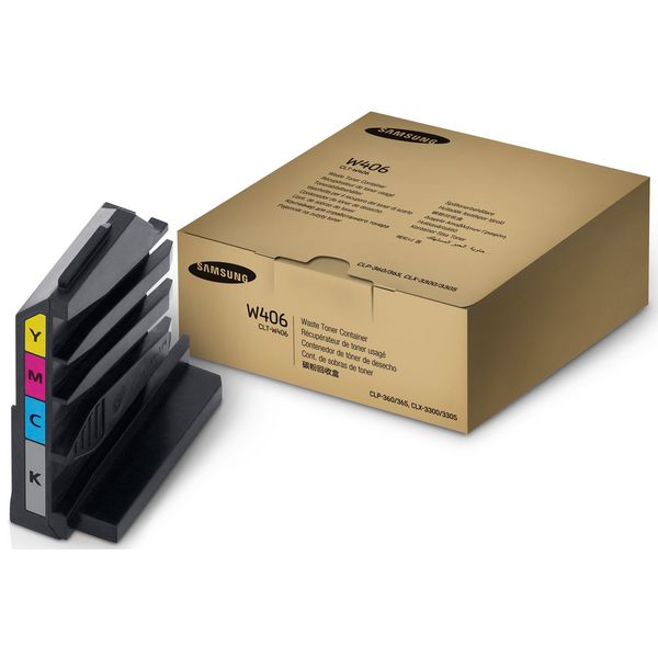 РЕЗЕРВОАР ЗА ОСТАТЪЧЕН ТОНЕР ЗА SAMSUNG CLP360/CLP365/CLX3300/CLX3305 - WASTE TONER BOX - C/M/Y/BK - PN CLT-W406S (CLTW406S) / SU426A