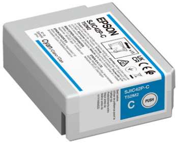 Глава за Epson ColorWorks C4000e BK/C4000e MK - Ink - SJIC-42-P-C - SJIC42P-C / C13T52M240 - Cyan - PN C13T52M240
