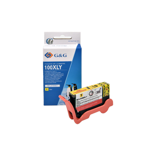 ГЛАВА ЗА LEXMARK S305/405/505/605/PRO 205/703/705/706/803/805/903/904/905 - HIGH CAPACITY - Yellow - 14N1071 - /100XL/ - PN NP-L-0100XLY-C - G&G