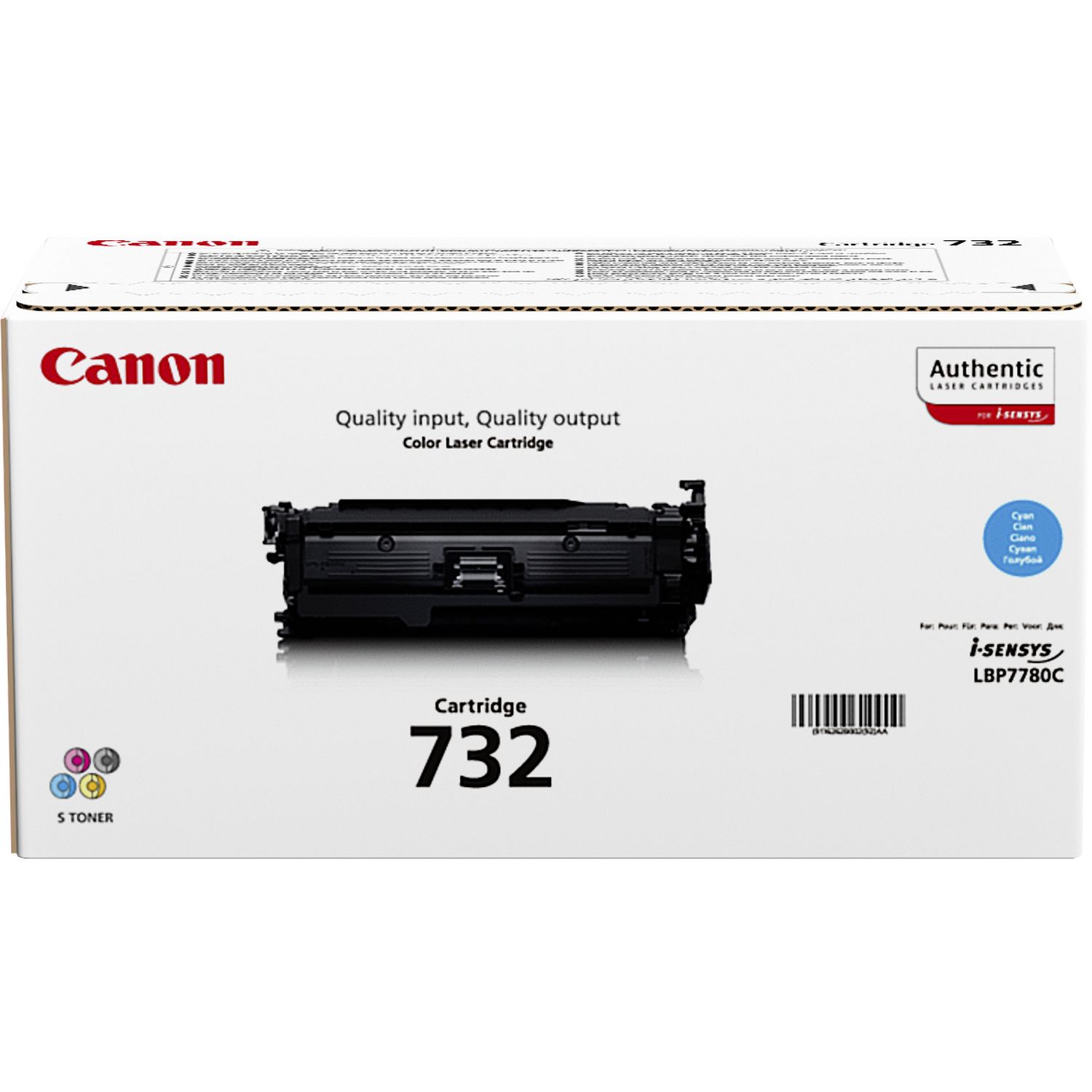 Тонер касета за Canon LBP-5480/i-SENSYS LBP-5480/LBP-7780 - Toner - /732/ / 6262B002 - Cyan - PN 6262B002