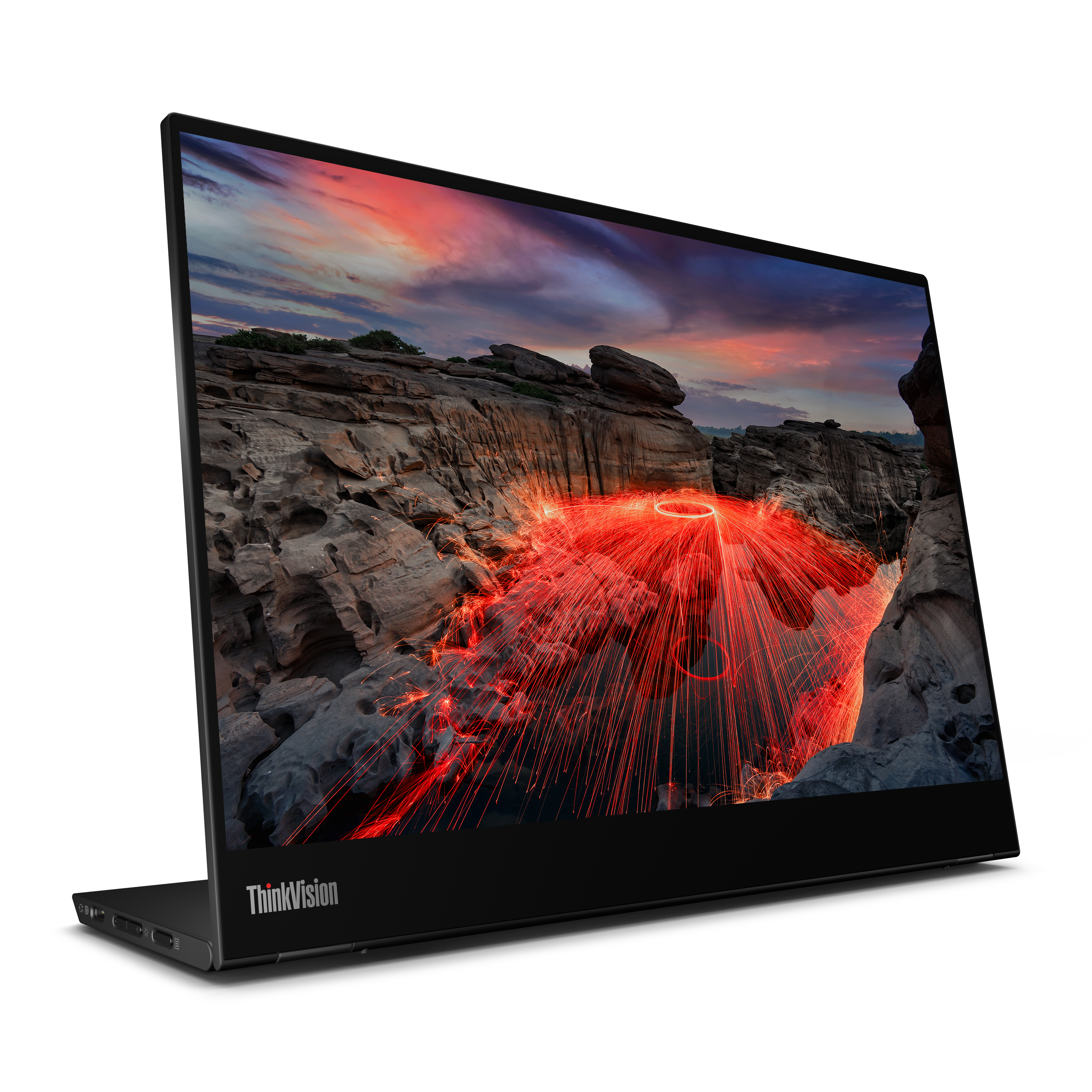 Преносим монитор Lenovo 14" Monitor ThinkVision M14t Gen 2 / 63FDUAT6WL Black - PN 63FDUAT6WL