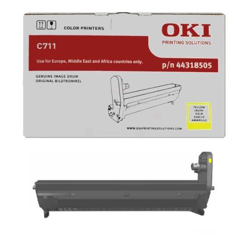 Барабанна касета за Oki C711 Series - DRUM UNIT - 44318505 - Yellow - PN 44318505