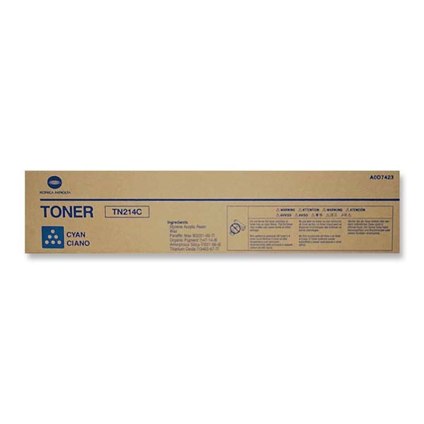 ТОНЕР КАСЕТА ЗА KONICA MINOLTA BIZHUB C200 - Cyan - TN214C (TN-214C) -  PN A0D7454