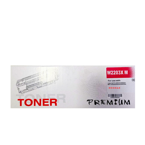 КАСЕТА ЗА HP Color Laserjet PRO 4202/MFP 4302 - HIGH CAPACITY - Magenta - /220X/ - W2203X - PN HT-W2203XM - NEOMAX