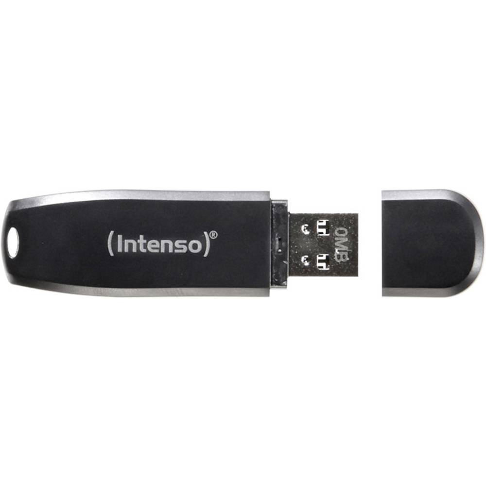 ФЛАШ ПАМЕТ Intenso USB flash drive Speed Line - USB 3.2 Gen 1 - 64 GB - Black - PN 3533490