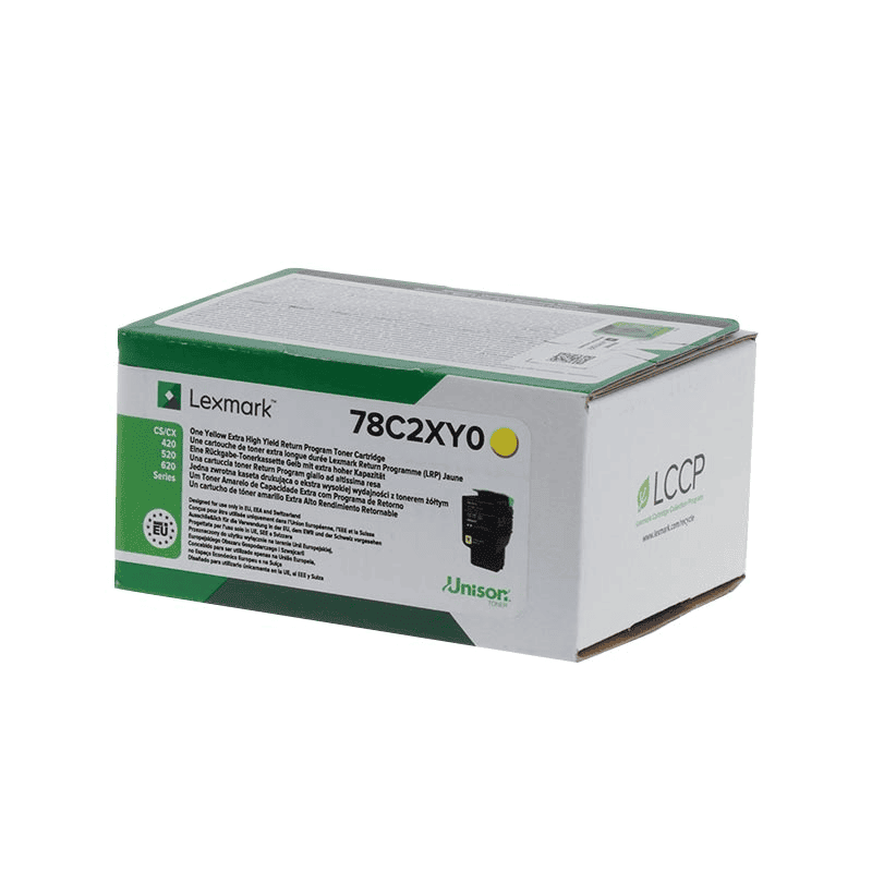 Тонер касета за Lexmark CS420/CX620/CX520 Series - Toner - HIGH CAPACITY - 782XY / 78C2XY0 - Yellow - XXL - PN 78C2XY0