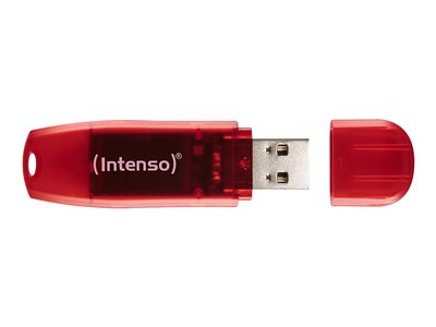 ФЛАШ ПАМЕТ Intenso USB flash drive Rainbow Line - USB 2.0 - 128 GB - Red - PN 3502491