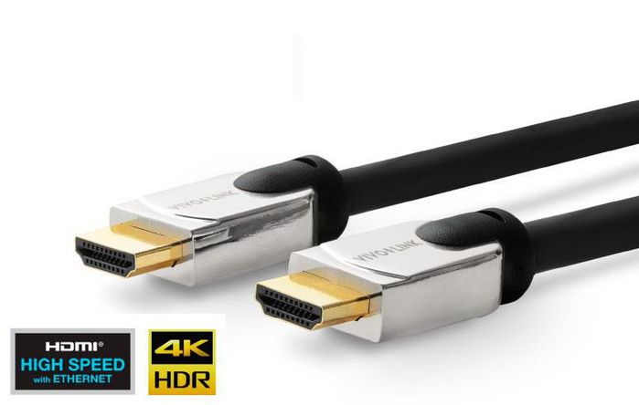 КАБЕЛ VIVOLINK PRO HDMI с метална глава - HDMI Type-A към HDMI Type-D - 0,5 m - Black - PN PROHDMIHDM0.5