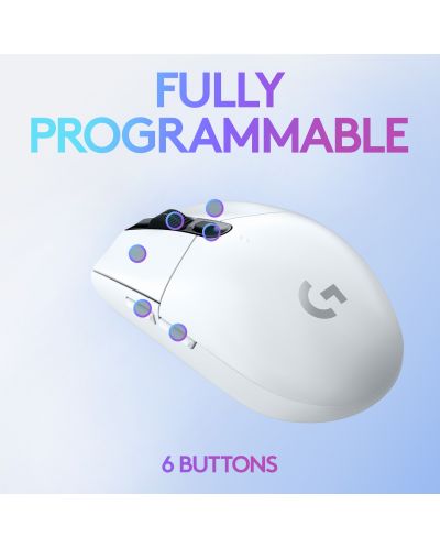 ГЕЙМЪРСКА МИШКА LOGITECH G305 Gaming Lightspeed - Wireless - White - PN 910-005291