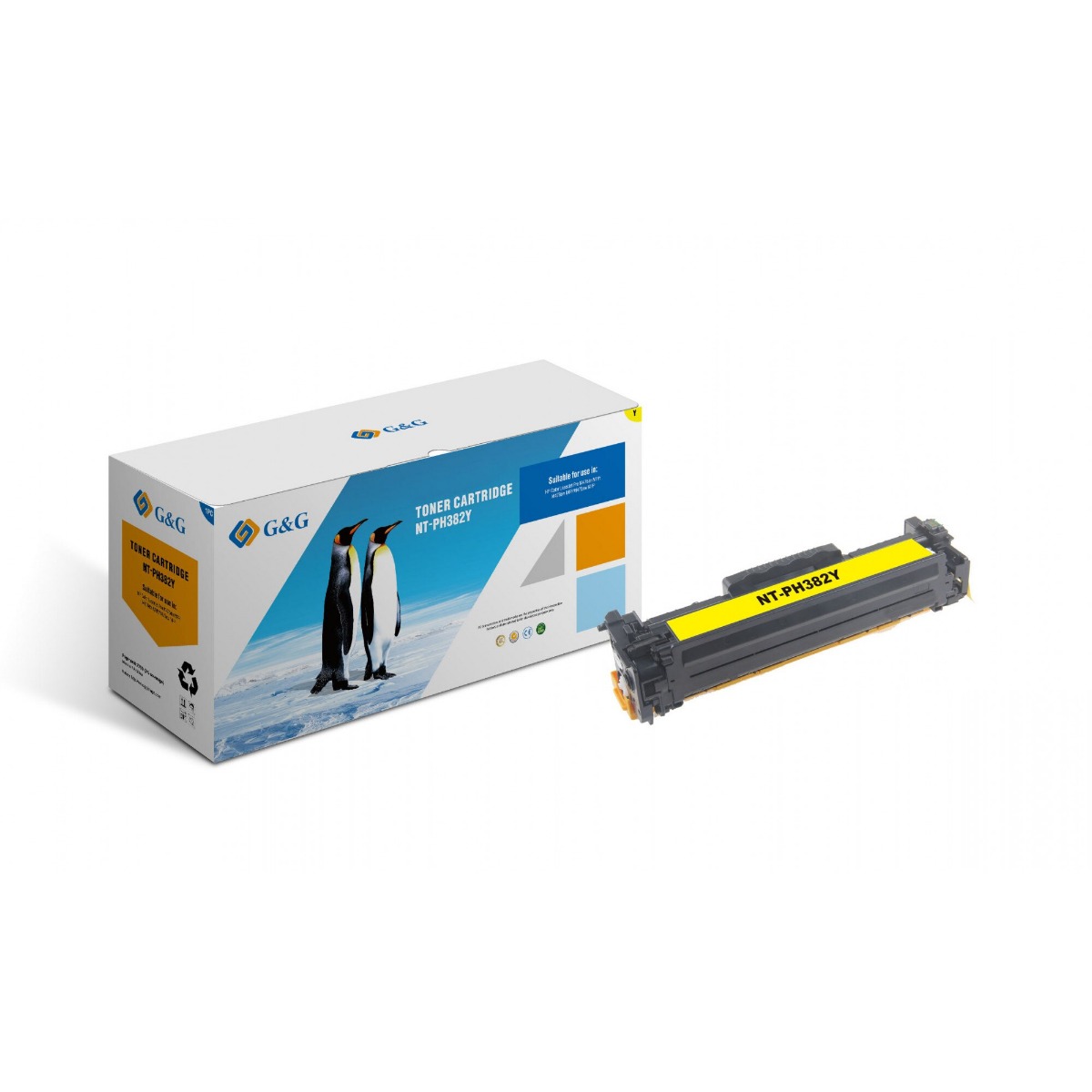 КАСЕТА ЗА HP LaserJet M476 series - /312A/ - CF382A - Yellow - PN NT-PHF382Y/NT-PH382Y - G&G