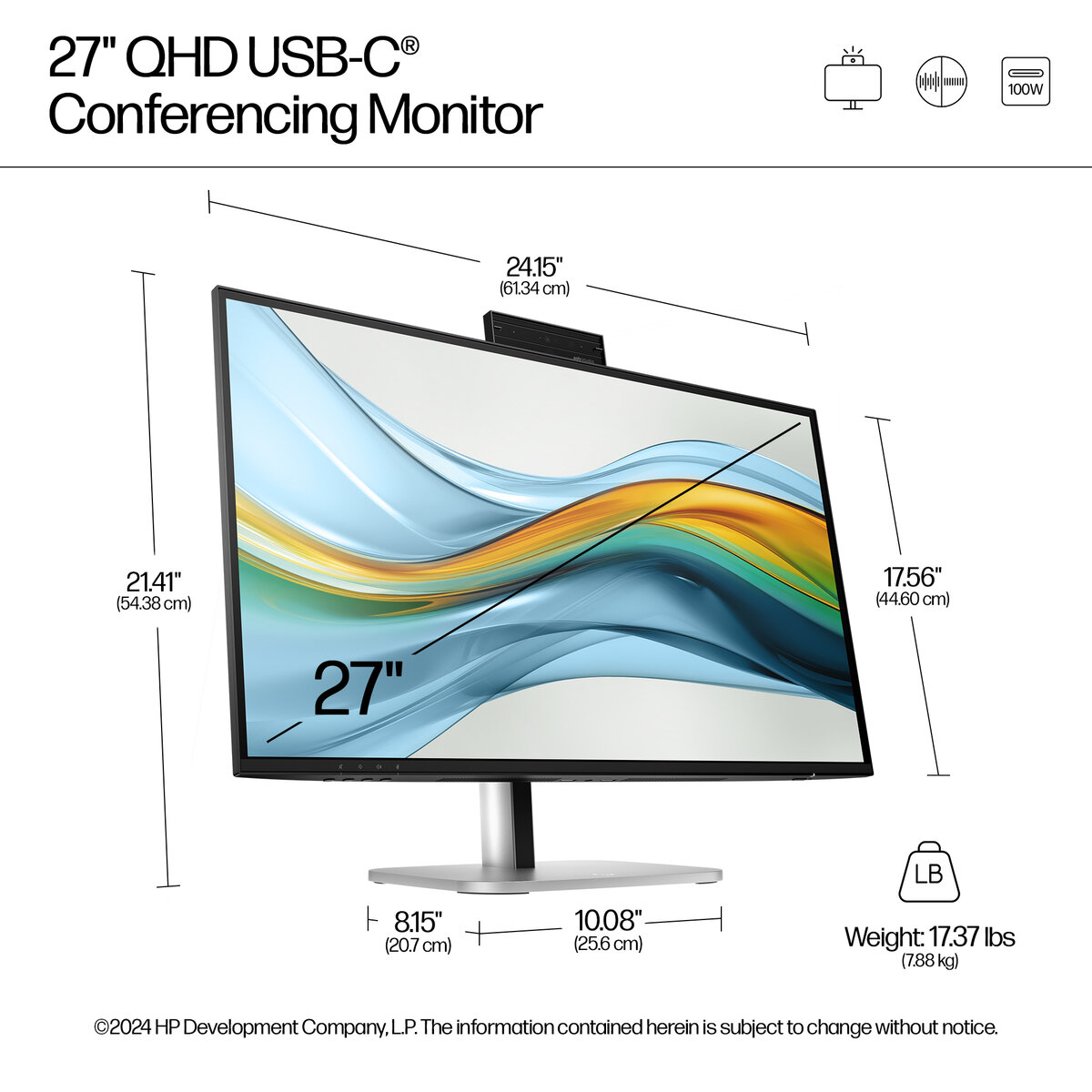 Монитор HP Monitor 9E0Y9UT, 27" / 9E0Y9UT#ABB Silver/Black - PN 9E0Y9UT#ABB