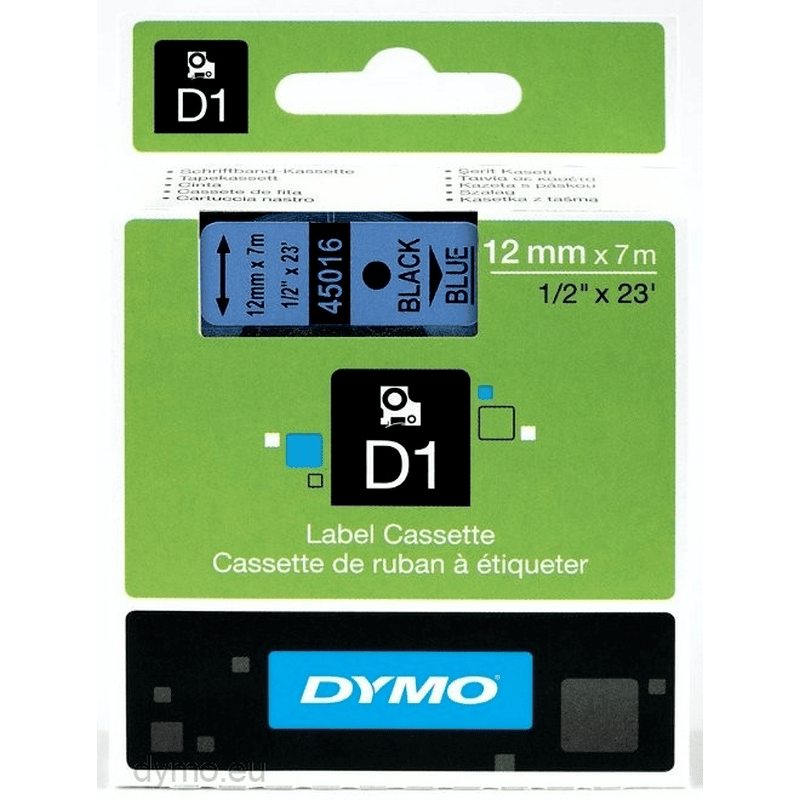 Лента за етикетни принтери Dymo Ribbon 45016 / S0720560 - Black on Blue - PN S0720560