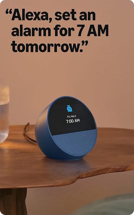 Смарт тонколона Amazon Smart Home Hub Echo Spot / B0C2S2J7JP Black - PN B0C2S2J7JP