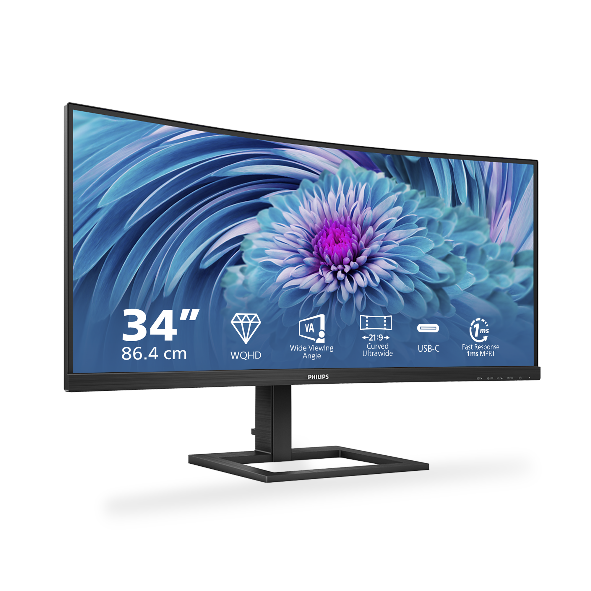 Монитор Philips Monitor 346E2CUAE/00 / 346E2CUAE/00 Black - PN 346E2CUAE/00