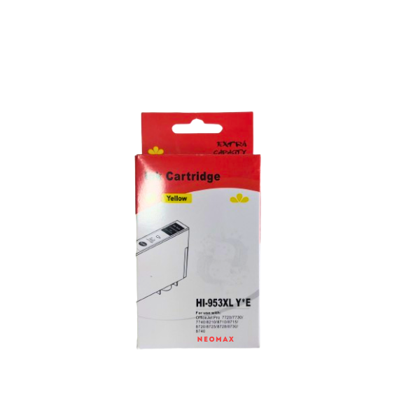 ГЛАВА ЗА HP Officejet 8702 AIO/Pro 8210/8211/8218/Pro 8710/8711/8715/8716/8717/8718/8719/8720/8721/8725/8728/8730/8731/8740 AIO - HIGH CAPACITY - Yellow - /953XL/ - F6U18AE - PN HI-953XLY - NEOMAX