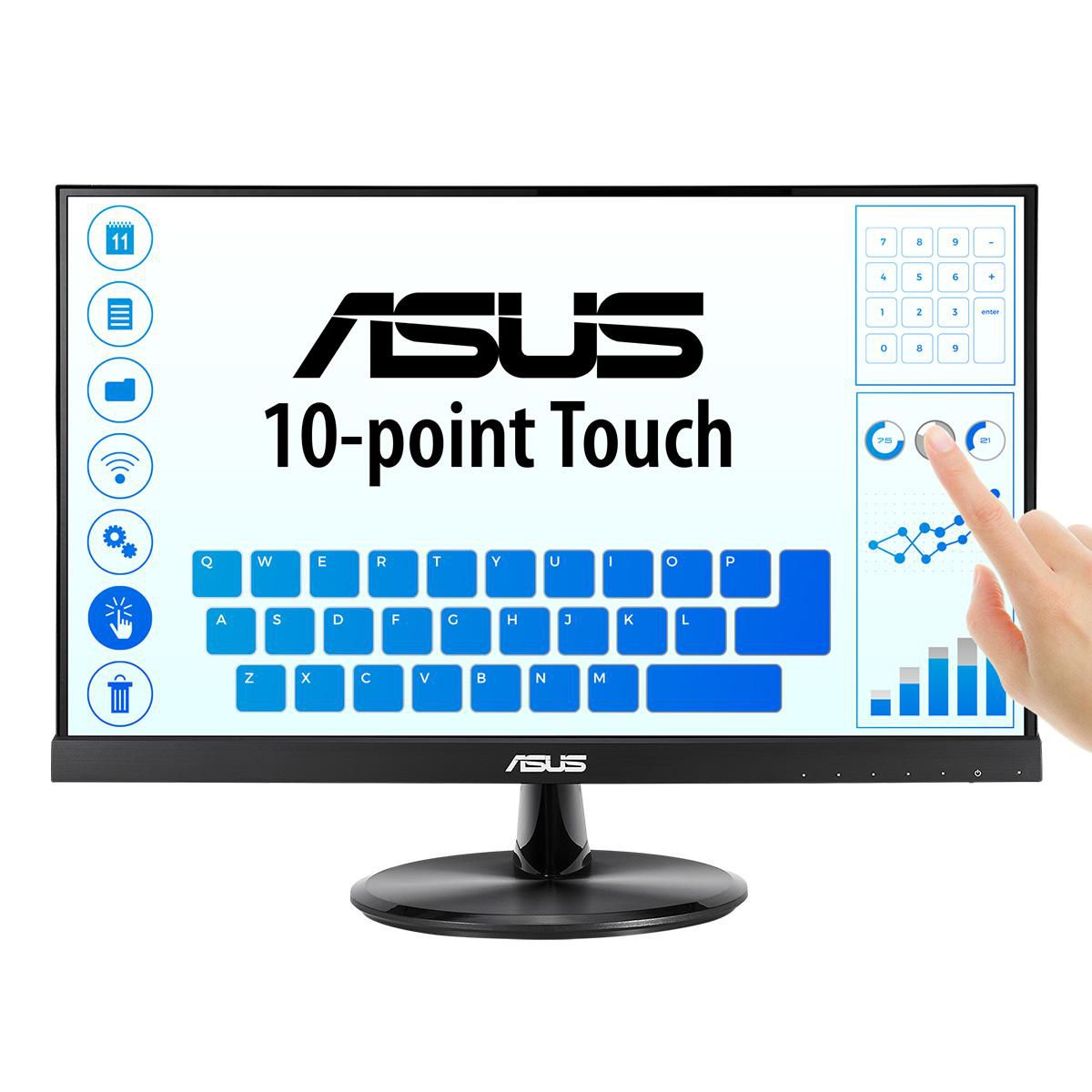 Монитор 21.5" сензорен Asus Monitor VT229H / 90LM0490-B01170 Black - PN 90LM0490-B01170