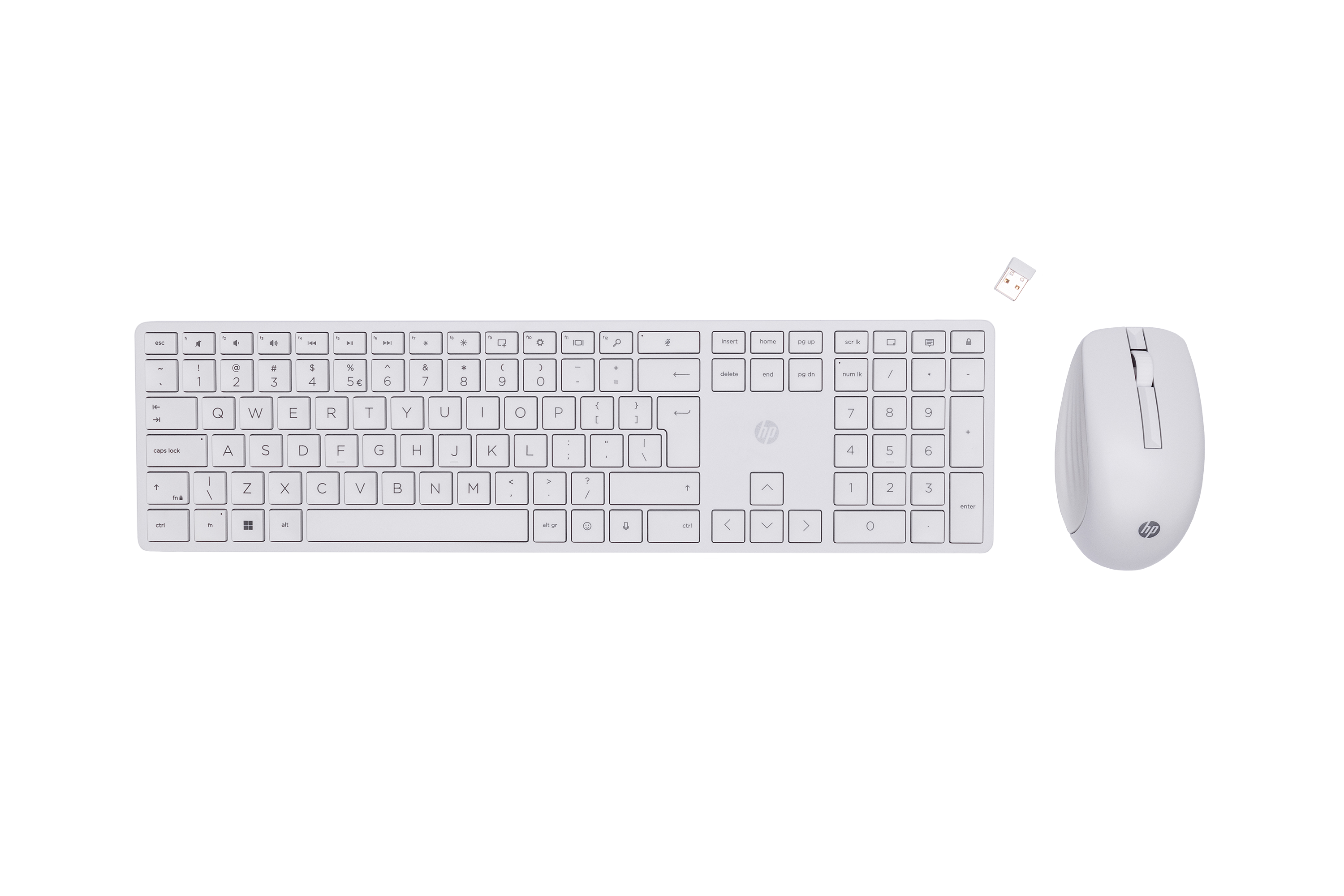 Комлект мишка + кавиатура HP Mouse and keyboard set 650 / 4R016AA#ABB White - PN 4R016AA#ABB