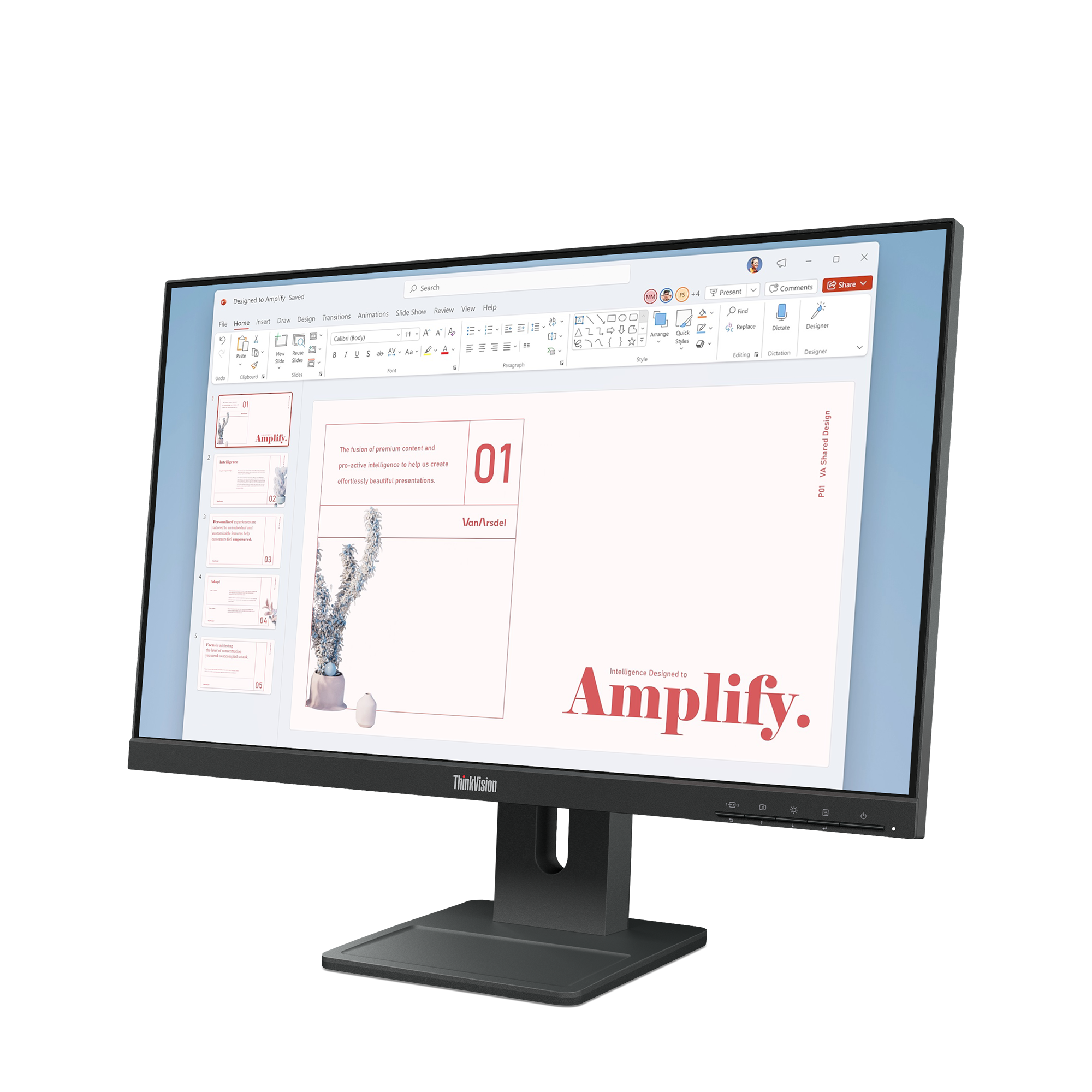 Lenovo Monitor ThinkVision E24-40 / 64BAMAT1EU Black (24 ") - PN 64BAMAT1EU