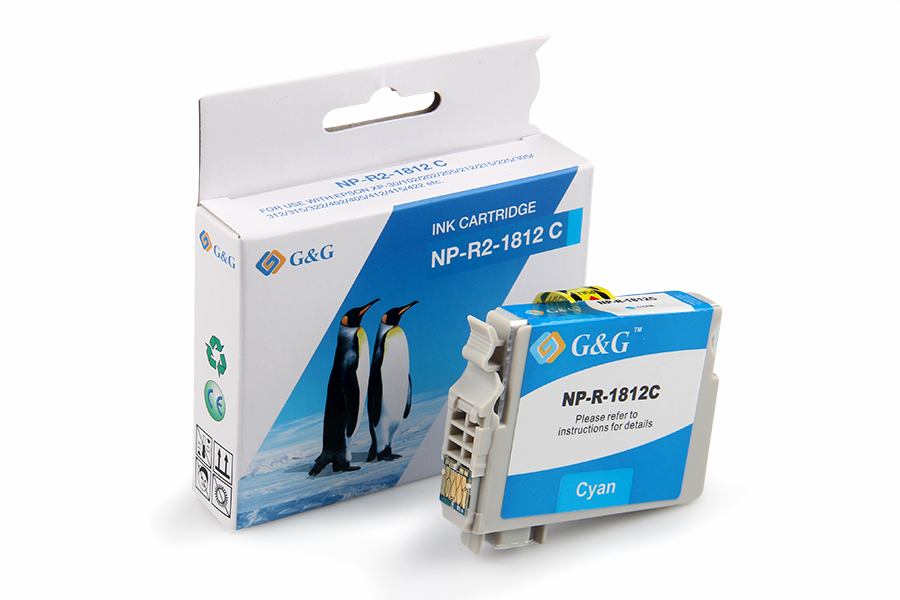 ГЛАВА ЗА EPSON Expression Home XP 30/102/202/205/302/305/402/405 - Cyan - C13T18024010/C13T18124010 - PN NP-R-1812C - G&G