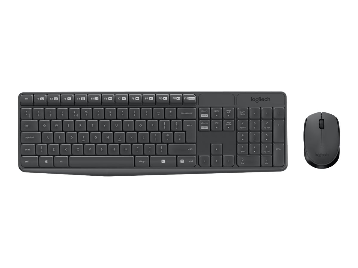 КОМПЛЕКТ МИШКА + КЛАВИАТУРА LOGITECH MK235U - С БДС КИРИЛИЗАЦИЯ - Wireless - Black - PN 920-007931
