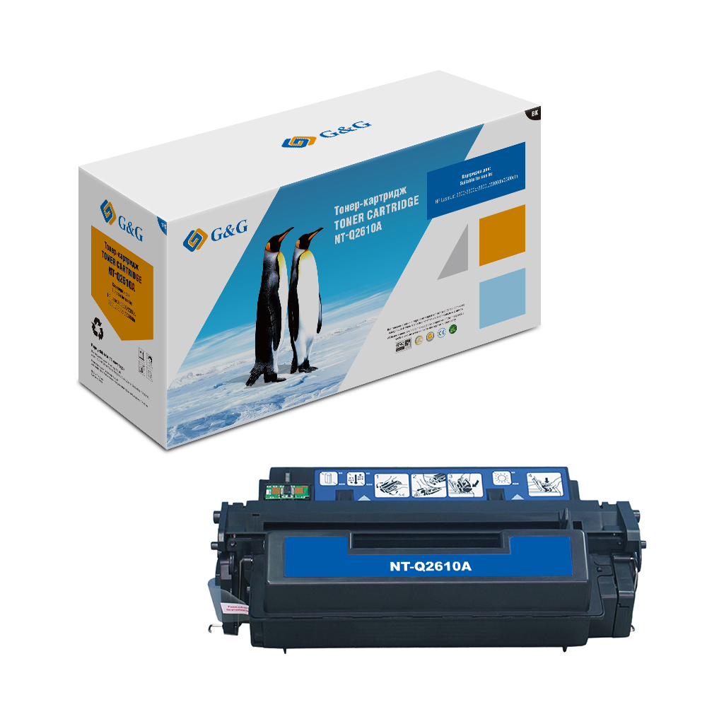 КАСЕТА ЗА HP Laserjet 2300 - Q2610A - /10A/ - Remanufactured - WITH CHIP / С ЧИП - Black - PN NT-C2610CF/NT-CH2610CF - G&G