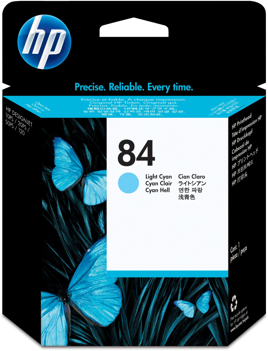 ГЛАВА (PRINTHEAD) ЗА HEWLETT PACKARD DesignJet 10PS/20PS/50PS/30/130 - Light cyan - PRINTHEAD - 2400 dpi - /84/ - PN C5020A