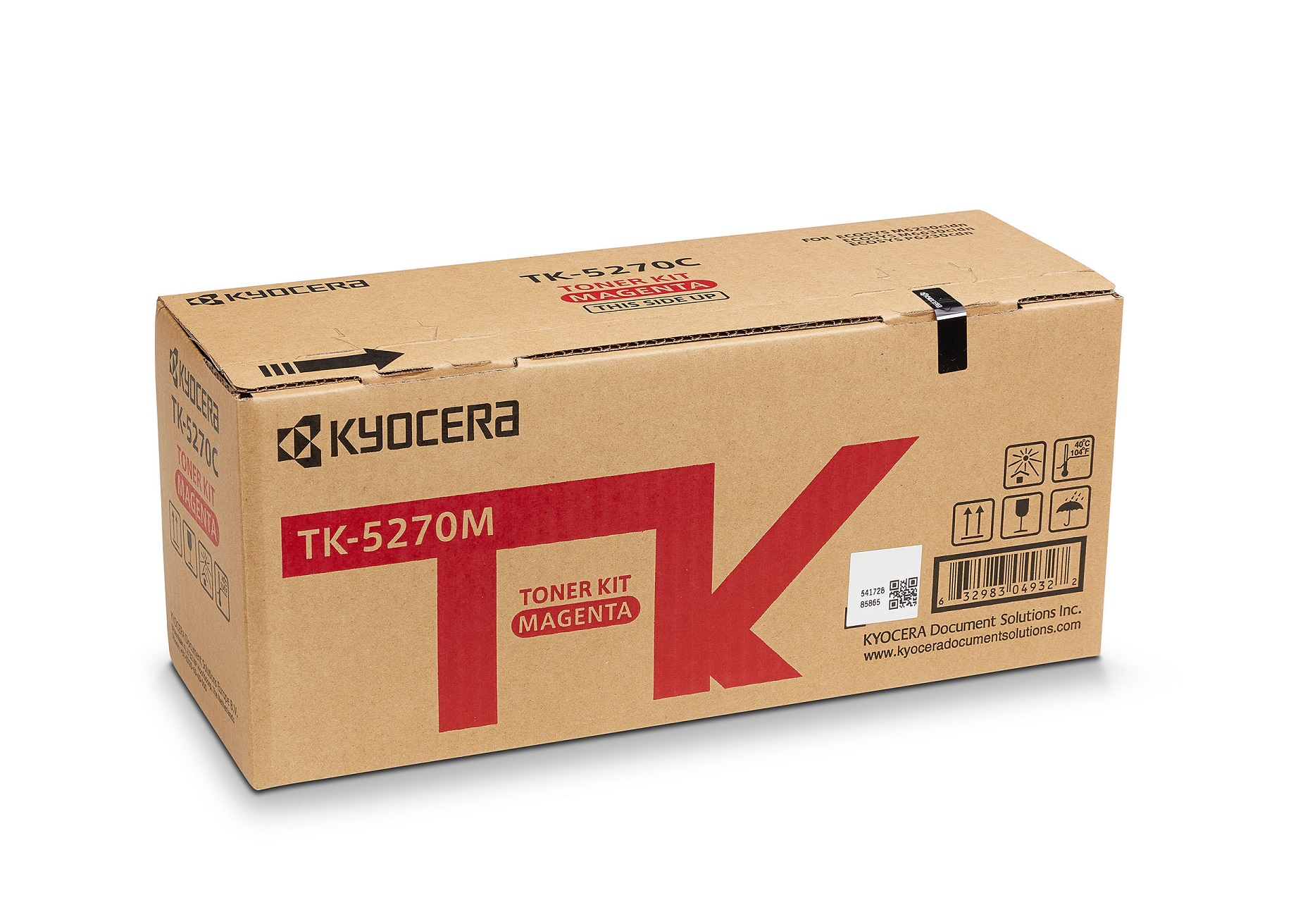 Тонер касета за Kyocera ECOSYS M6630cidn/M6230cidnt/M6230cidn/P6230cdn - Toner - TK-5270M (TK5270M) / 1T02TVBNL0 - Magenta - PN 1T02TVBNL0