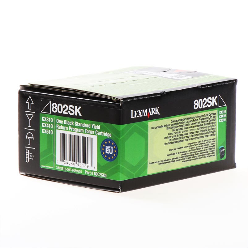 Тонер касета за Lexmark CX410dte/CX310n/CX410de/CX510dhe - Toner - 802SK / 80C2SK0 - Black - XL - PN 80C2SK0